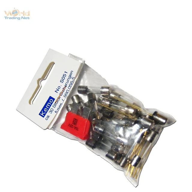 Kemo Assurance Assortiment Environ 30 Pièces Différents Types Fusibles