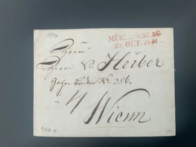 Brief 1841 von Münzzuschlag nach Wien