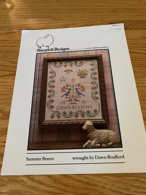 Sheepish Designs Summer Breeze Sampler 28th Exemplary Cross Stitch Chart Only Sheepish Designs Summer Breeze Sampler 28th Exemplary Cross Stitch Chart Only