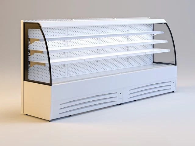 Gastro Wandkühlregal Kühlregal Kühlverkaufregal 3800x660x1440mm Schiebetür