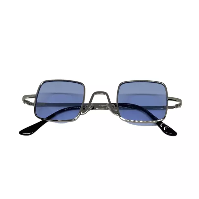 VINTANGE SUNGLASSES occhiali da sole mod ISCHIA LENTE QUADRATA MONTATURA METALLO