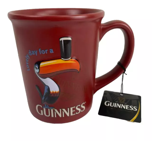 New Guinness Jumbo 3D Toucan Mug Lovely Day For A Guinness Red