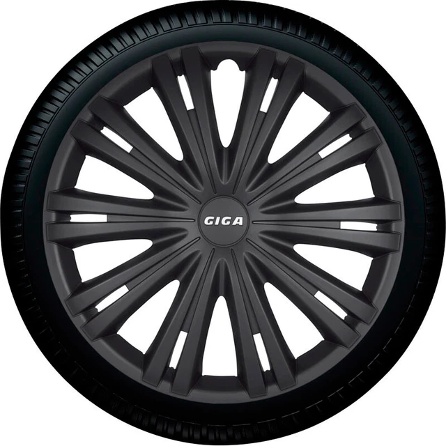 Jeu De 4 Enjoliveurs Missouri 15 Pouces Noir/Bord Blanc - Pour Améliorer L'Apparence De Votre Voiture
