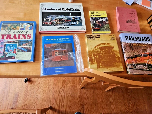 Train Railroad Books Lot of 7 Mostly Hardback