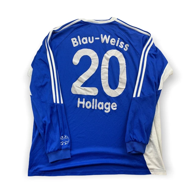Blau-Weiss Hollage adidas Fußball Trikot / jersey #20 Gr. XL Fußballverein AT1