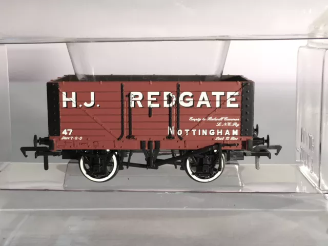 Ltd Ed Bachmann 37-075R #47 - 7 Plank Fixed End Wagon 'H J Redgate' Notts - NEW