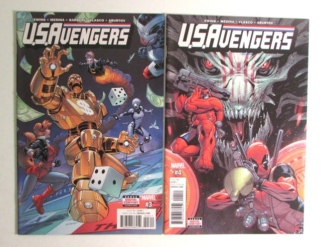 U.S. Avengers Lot of 2 #3,4 Marvel Comics (2017) VF/NM 1st Print Comic Books