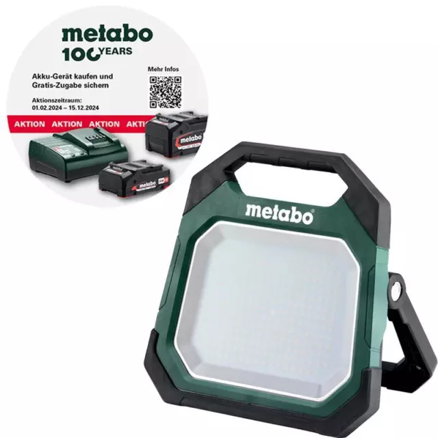 Metabo Akku Baustrahler BSA 18 LED 10000 Strahler 18V Netzbetrieb USB IP54 Solo