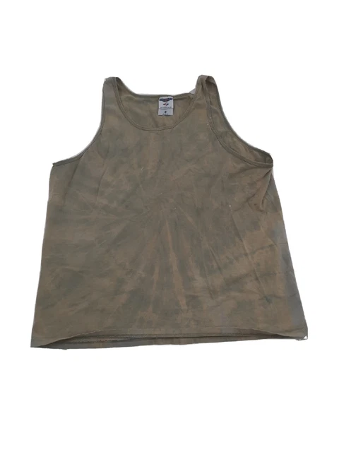Vintage Green Reverse Tie Dye Tank Top