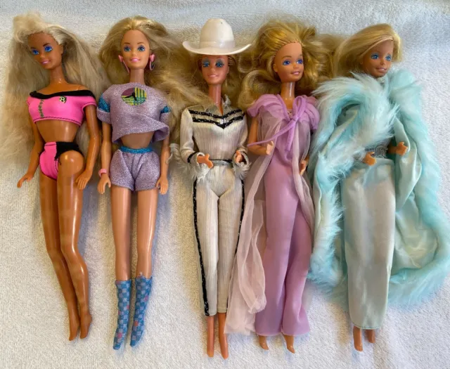 Mattel 1980's Vintage Barbie Doll Lot