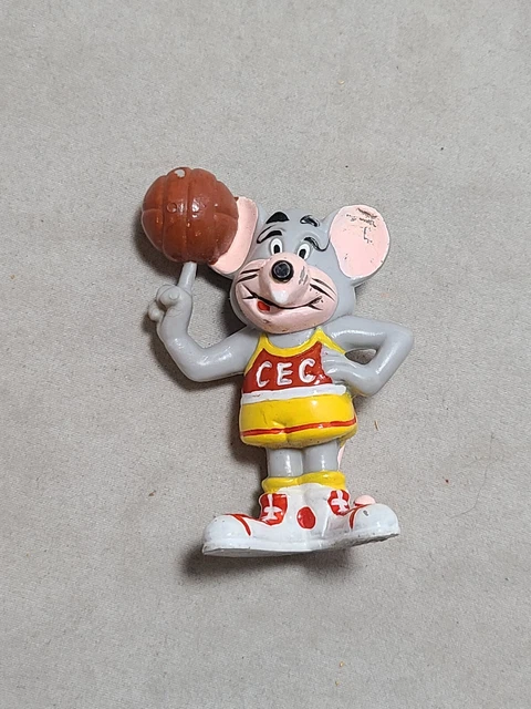 Chuck E. Cheese 1986 Basketball Uniform PVC Figure