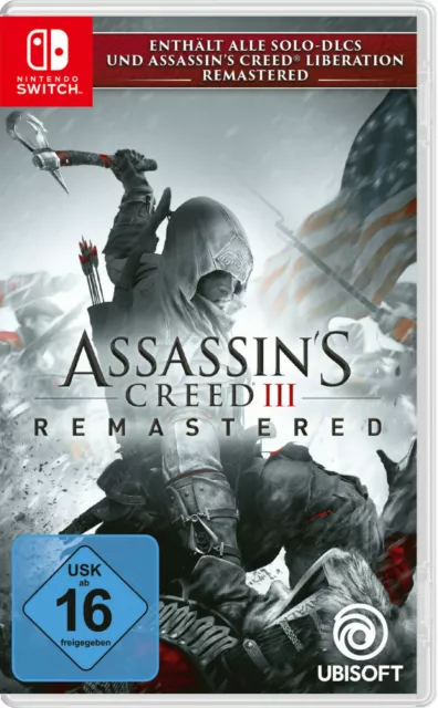 NUOVO NINTENDO SWITCH GIOCO ASSASSINS CREED III 3 Remastered Game Key download NUOVO