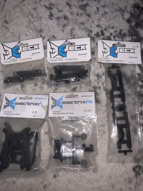 Ecx Boost Parts Lot Horizon Hobby Shock Tower Ft Arm Wing Mount Link Set