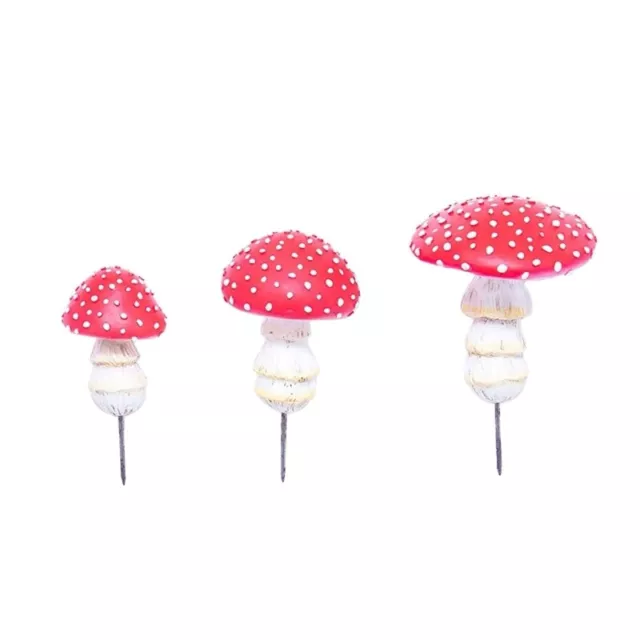 Mini Mushroom Figurine 3pcs/set Glow In The Dark Landscape Mushroom Statue