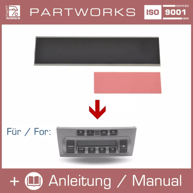 Display Klimabedienteil für PORSCHE 997 987 Klimasteuerung LCD Reparatur