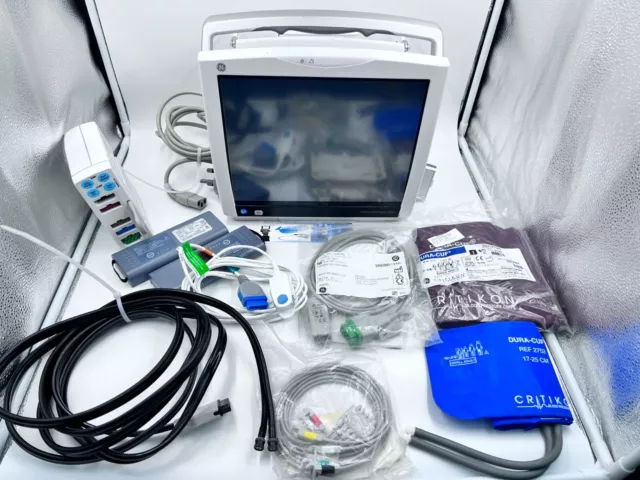 GE Carescape B450 Patient Monitor E-PSMP-00 MODULE CABLES B 450 Datex Ohmeda