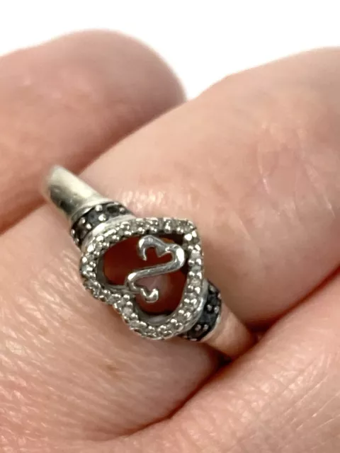 Sterling Silver 925 JWBR Jane Seymour Kay Jewelers Open Heart Ring 6  4.18g