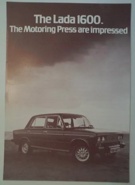 LADA 1600 & ES SALOONS orig 1979 UK Mkt Sales / Publicity Brochure