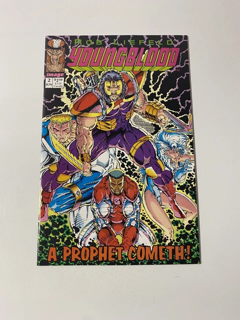 Youngblood #2 Pink Title Image Comics 1992 1st Appearance Prophet- Liefeld