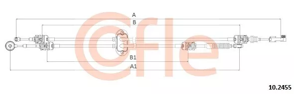 COFLE Flessibile Freno Cambio Cavo Commutazione Adatto A per Ford Fusion Ju