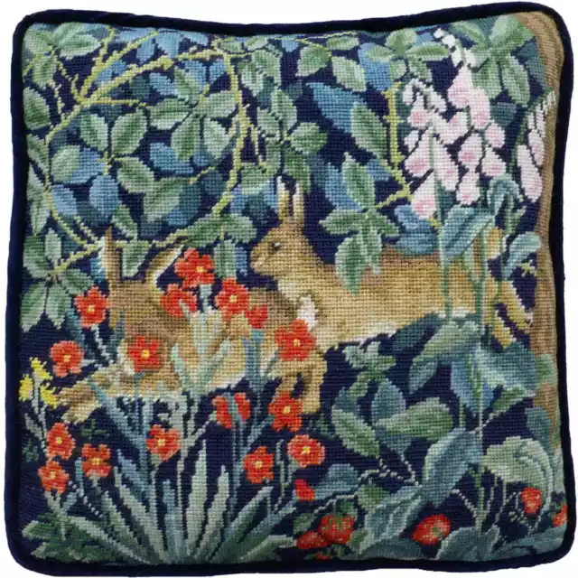 Bothy Threads stamped Tapestry Cushion Stitch Kit "Greenery Hares", TAC16, 36x36