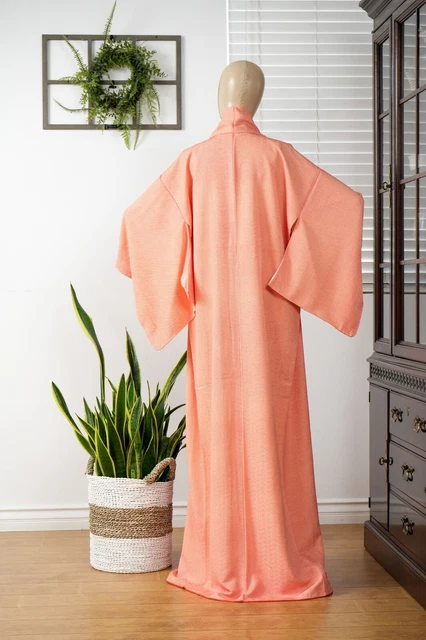 Dear Vanilla Japanese Silk Kimono Women's Robe Gown Authentic Japan Vintage Mint 10