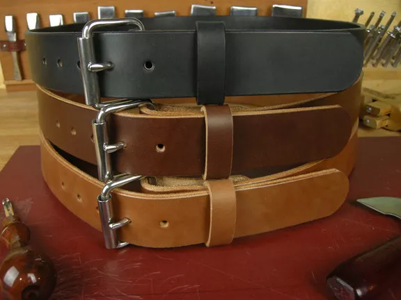 1 3/4" Heavy Duty Leather Work CCW Gun Holster Tool Belt Amish Handmade 1.75"
