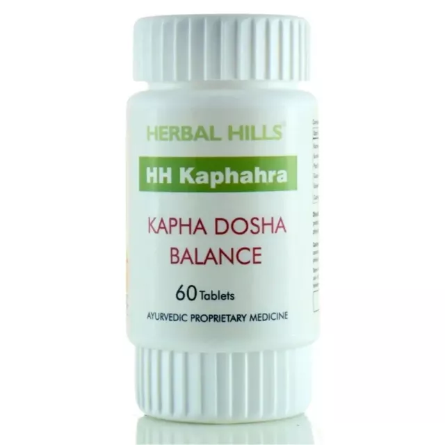 Herbal Hills Kaphahra Kapha Dosha Balance (60 comprimés) 100 % détox à base...