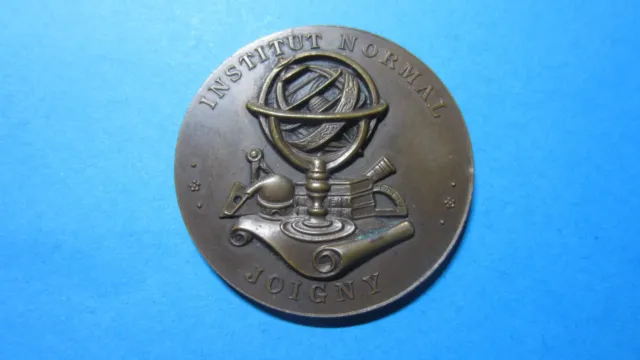 Preis-Medaille France Bronze Institut Normal Joigny 1912 IN XF RAR