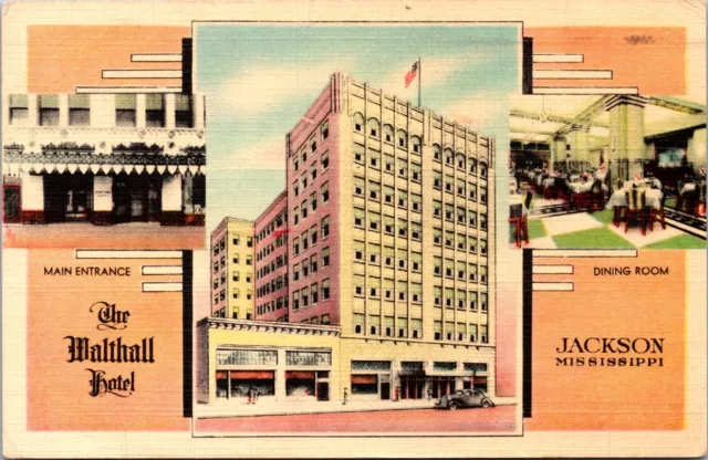 The Walthall Hotel, Jackson, Mississippi - Postcard