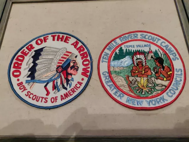 Order of the Arrow & Ten Mile River Camp patches In mint condition.