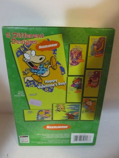 NICKELODEON VALENTINE'S DAY Cards Kids TV Cartoon Characters Vintage ...