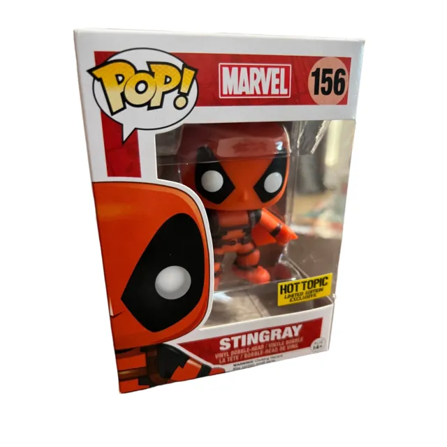 Funko Pop! MARVEL Deadpool Stingray #156 Hot Topic Exclusive Vaulted Protector