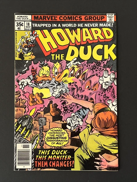 Howard the Duck #18 VF Gene Colan Cover 1977 Marvel Comics Bronze Age