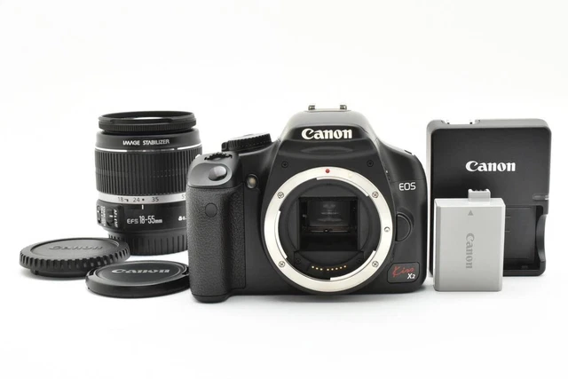Canon EOS Kiss X2/EF-S 18-55mm (良品） Exc+5] Canon EOS Kiss X2 DSLR Camera w/18-55mm Lens From
