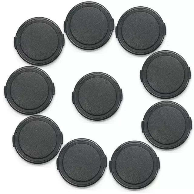 10pcs/Lot Universal 52mm Snap on Camera Front Lens Cap Plastic for DSLR Filter 2