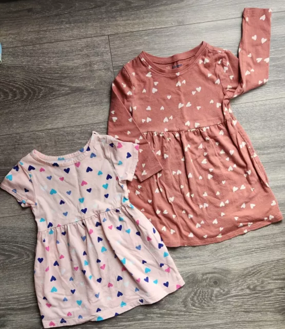 2 Toddler girl dresses, wonder nation & old navy,size 18M-2T.