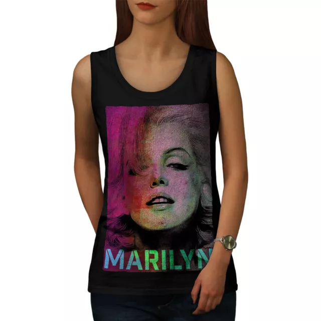 Wellcoda Marilyn Hot Womens Tank Top, Woman Athletic Sports Shirt