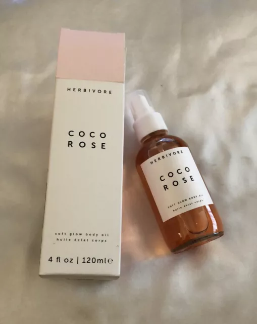 Herbivore Coco Rose Soft Glow Body Oil  Full Size 120ml NIB