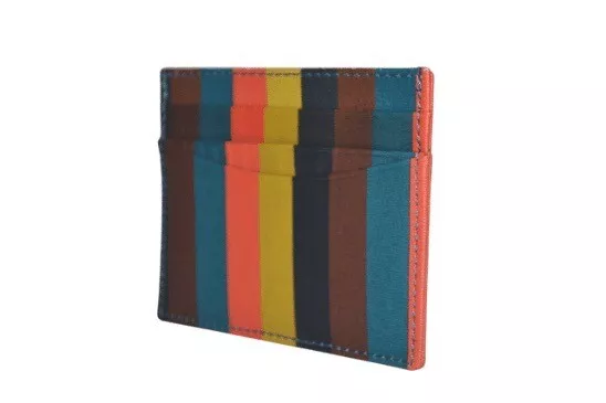 Paul Smith Principal Hommes Bright Stripe Credit Card Holder Tout Neuf 3