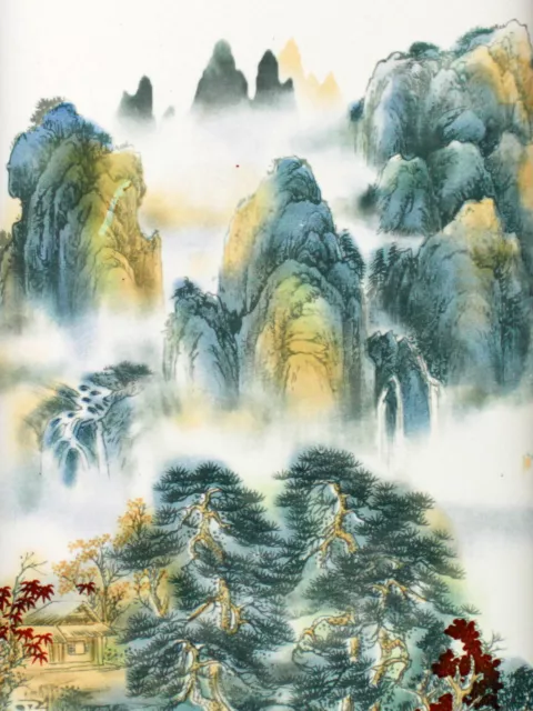 Chinesisches Bild Porzellan, Wandbild Porzellan, asiatische Wanddeko Keramik 3