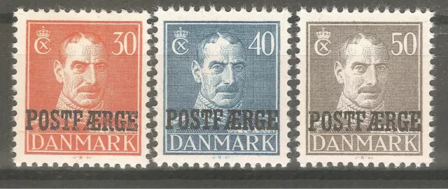 Denmark 1945 Parcel post 30,40,50 ore Postal ferry MNH** OG VF