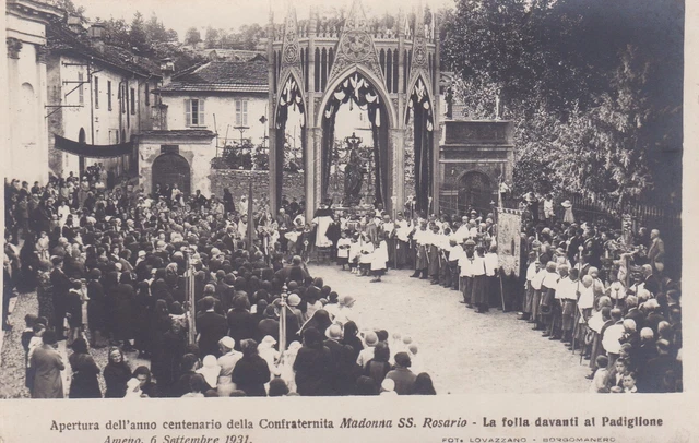 Novara - Ameno - Centenario della Confraternita del SS Rosario - 1931 - fp nv