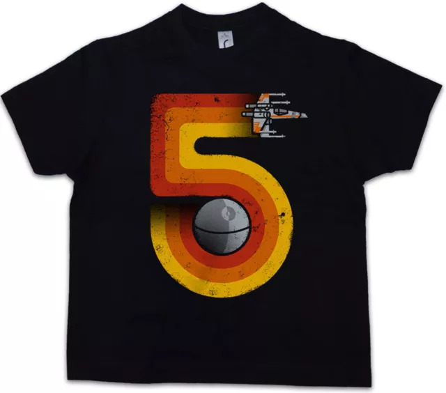 RED FIVE 5 II Kinder Jungen T-Shirt Luke Star Rebels Skywalker X-Wing Wars Pilot