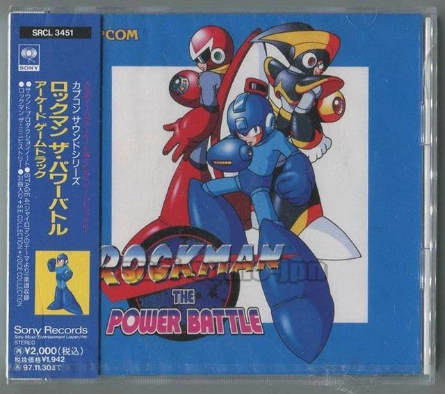  ROCKMAN THE POWER Battle Arcade Game Soundtrack Capcom Sample Music Cd 