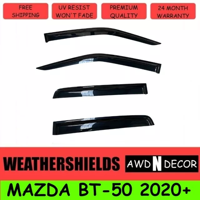 Luxury Weathershields Weather Shields For Mazda Bt-50 Dual Cab 2020+