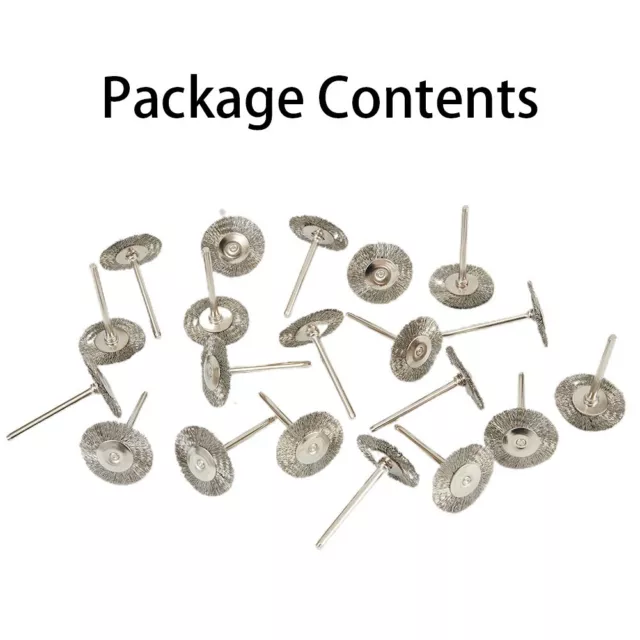 20pcs/set Acciaio Inox Filo Ruote / Spazzole For Mini Trapano Mola Rotante Kits