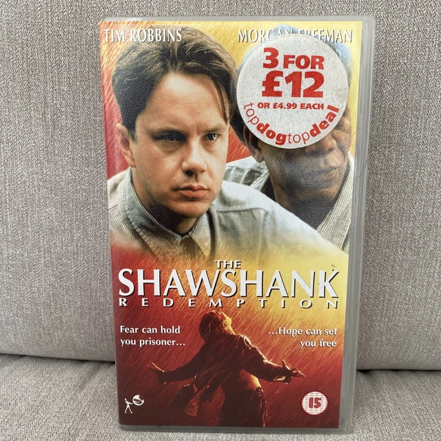 THE SHAWSHANK REDEMPTION VHS Video Tape Cassette Movie Cult Classic