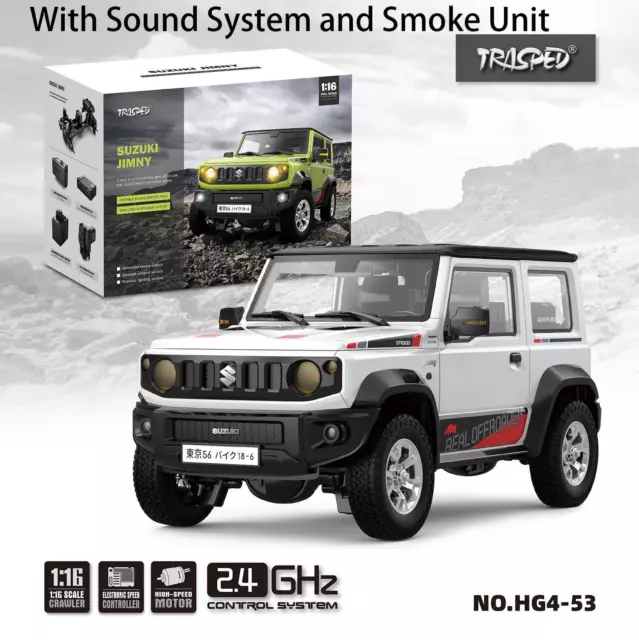 1/16 HG RC Off-road Vehicles Electric Crawler 4x3 Car with Sound Light ...