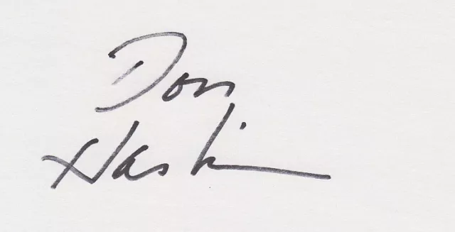 Coach Don Haskins HOF 1997, Texas Western SIGNED 3x5 CARD Hall of Fame autograph